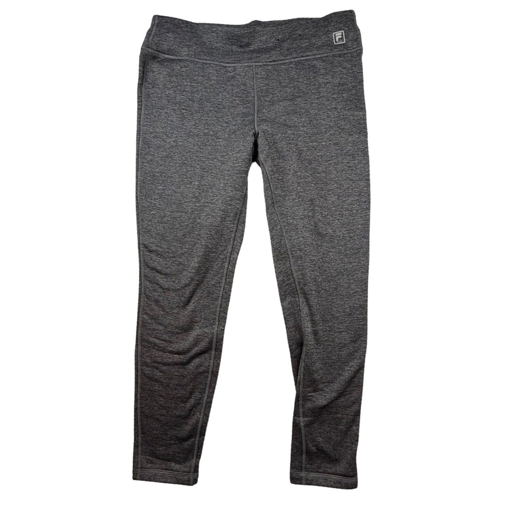 Fila Sport Women's Gray Melange Athleisure Leggings Pants XL casual‎ workout